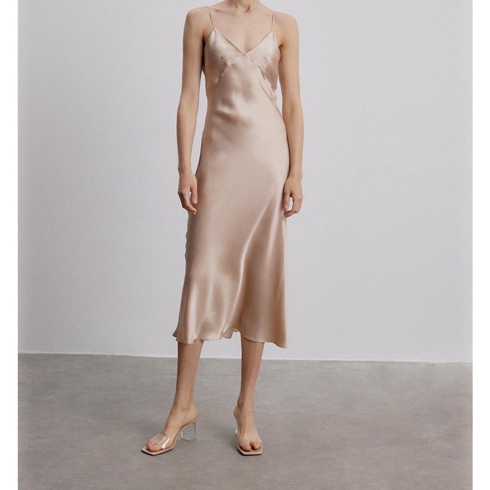 Silk Maison dress 100% tea mulberry silk